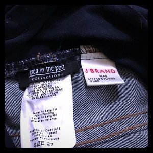 J Brand full panel maternity jeans, size 27